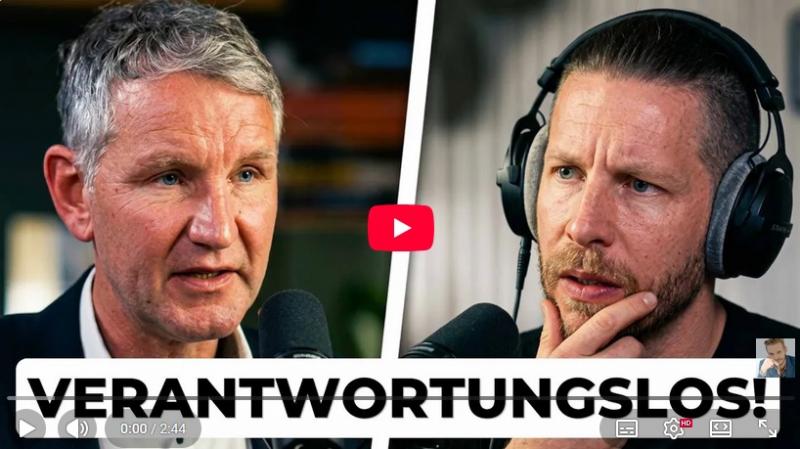 12717 - Björn Höcke x Ben ungeskriptet ohne Plan (jederzeit online) Björn Höcke x Ben ungeskriptet ohne Plan (jederzeit online)