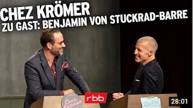 Chez Krömer - Zu Gast: Benjamin von Stuckrad-Barre (S05/E01) (nur online)