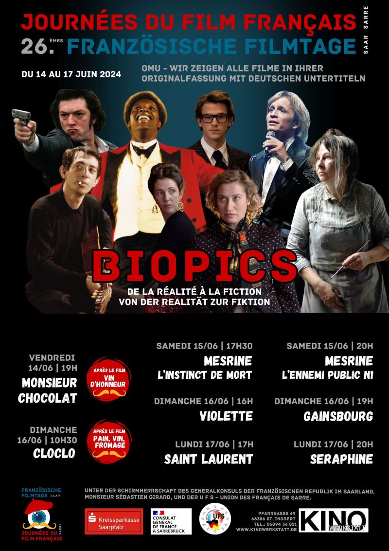 26. Französische Filmtage (FFT): "Biopics à la française"
