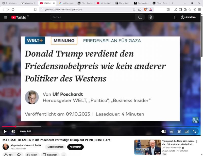 Maximal blamiert:  Ulf Poschardt (jederzeit online)